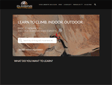 Tablet Screenshot of climbingtechtips.com